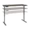 Bestar Universel 30“ x 60“ Standing Desk, Bark Grey 65839-47 - alternate 5